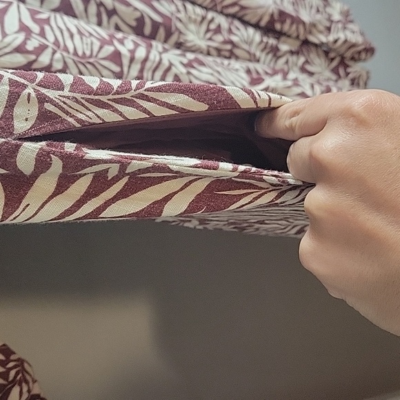 Lost + Wander Palm Oasis Puff Sleeve Midi Dress-Size Large - Picture 11 of 17